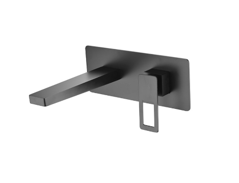 Mitigeur monocommande lavabo encastré Suède Noir Mat 